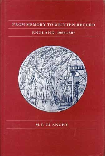 Imagen de archivo de From Memory to Written Record in England, 1066-1307 a la venta por ThriftBooks-Atlanta