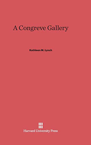 9780674332669: A Congreve Gallery