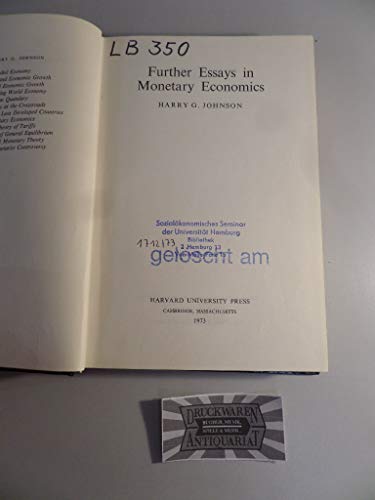 Imagen de archivo de Further Essays in Monetary Economics a la venta por Better World Books