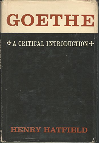 Stock image for Goethe: A Critical Introduction for sale by NEPO UG