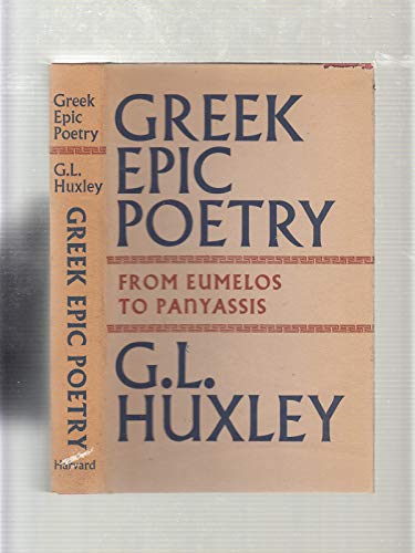 Beispielbild fr Greek Epic Poetry : From Eumelos to Panyassis zum Verkauf von Better World Books