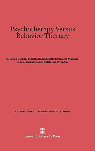 Imagen de archivo de Psychotherapy Versus Behavior Therapy a la venta por Kennys Bookshop and Art Galleries Ltd.