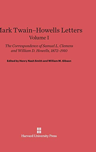 Stock image for Mark Twain-Howells Letters, Volume I for sale by Hawking Books
