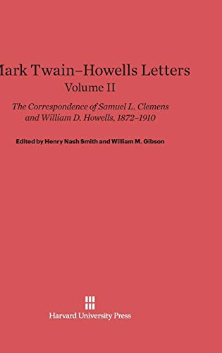 Imagen de archivo de Mark Twain-Howells Letters, Volume II a la venta por HPB-Emerald