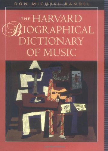 9780674372993: The Harvard Biographical Dictionary of Music