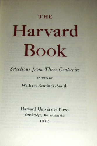 Beispielbild fr Bentinck: Harvard Book 3 Centuries zum Verkauf von HPB-Emerald