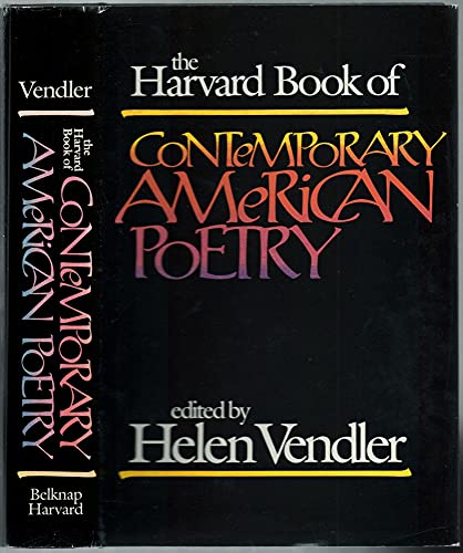 9780674373402: The Harvard Book of Contemporary American Poetry