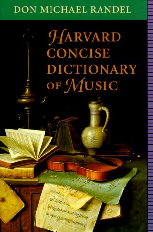 Beispielbild fr Harvard Concise Dictionary of Music zum Verkauf von SecondSale