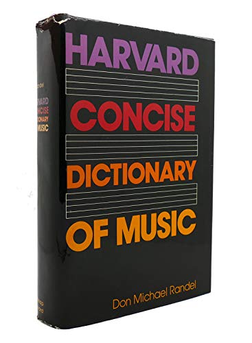 9780674374713: Concise Dictionary of Music