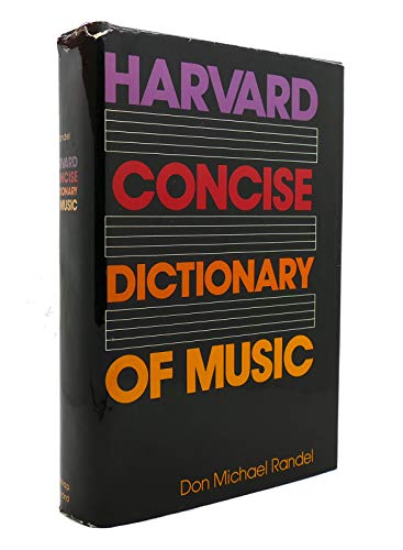 9780674374713: Harvard Concise Dictionary of Music