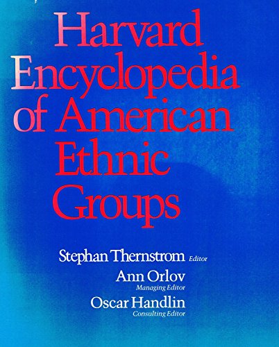 Stock image for Harvard Encyclopedia of American Ethnic Groups for sale by SecondSale