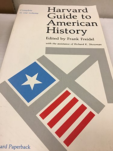 Beispielbild fr Harvard Guide to American History, Volumes I and II: Revised Edition zum Verkauf von ThriftBooks-Atlanta