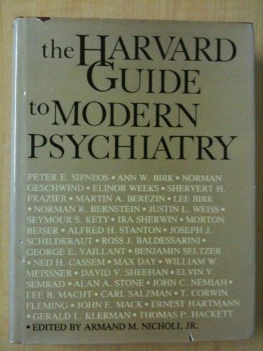 Stock image for The Harvard guide to modern psychiatry (Belknap Press) for sale by HPB-Red