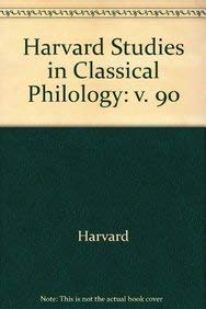 Imagen de archivo de Harvard Studies in Classical Philology, Volume 90 a la venta por Blackwell's
