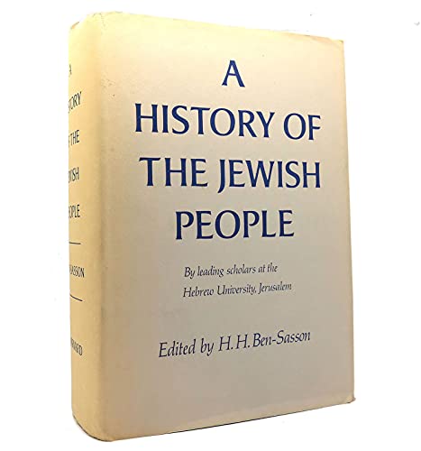 Beispielbild fr Ben-Sasson: History Jewish People zum Verkauf von Biblio Pursuit