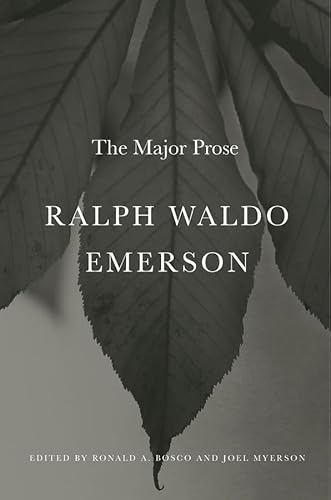 Imagen de archivo de Ralph Waldo Emerson: The Major Prose a la venta por HPB-Emerald