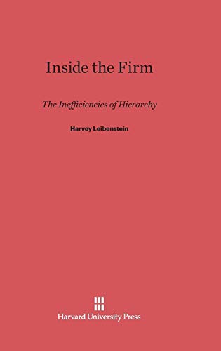 Beispielbild fr Inside the Firm The Inefficiencies of Hierarchy zum Verkauf von PBShop.store US