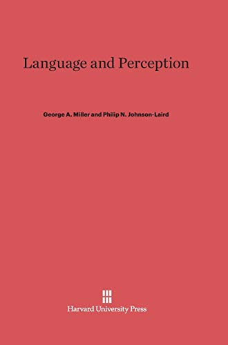 9780674421271: Language and Perception