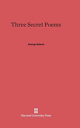 Beispielbild fr Three Secret Poems zum Verkauf von Better World Books