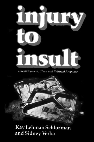 Stock image for Injury to Insult : Unemployment, Class, and Political Response for sale by Better World Books