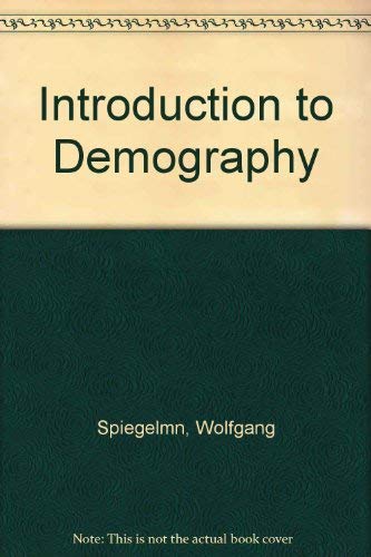 Beispielbild fr Introduction to Demography zum Verkauf von Better World Books