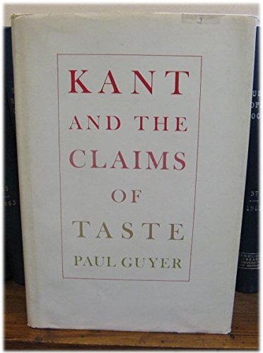 Beispielbild fr Kant and the Claims of Taste zum Verkauf von medimops
