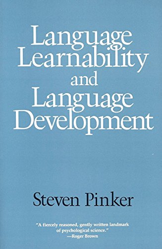 Beispielbild fr Language Learnability and Language Development (Cognitive Science Series) zum Verkauf von AwesomeBooks