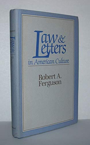 9780674514652: Law and Letters in American Culture