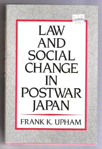 Stock image for Law and Social Change in Postwar Japan for sale by Best and Fastest Books