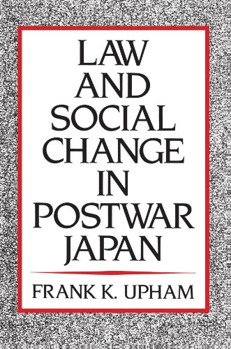 9780674517875: Law and Social Change in Postwar Japan
