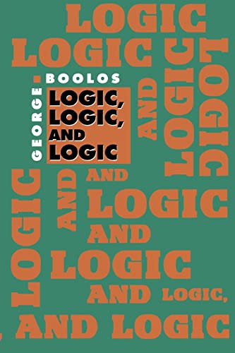 Logic, Logic, and Logic (9780674537675) by Boolos, George