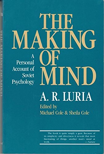 Imagen de archivo de The Making of Mind : A Personal Account of Soviet Psychology a la venta por Irish Booksellers