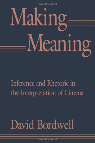 Imagen de archivo de Making Meaning: Inference and Rhetoric in the Interpretation of Cinema (Harvard Film Studies) a la venta por The Maryland Book Bank