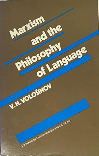 Imagen de archivo de Marxism and the Philosophy of Language a la venta por ThriftBooks-Atlanta