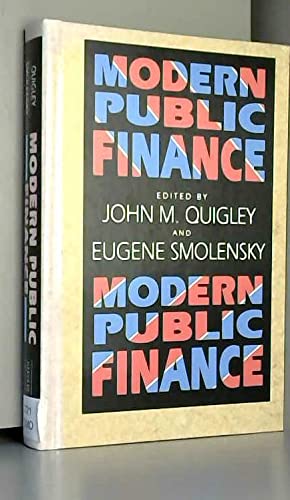 Imagen de archivo de Modern Public Finance a la venta por Valley Books