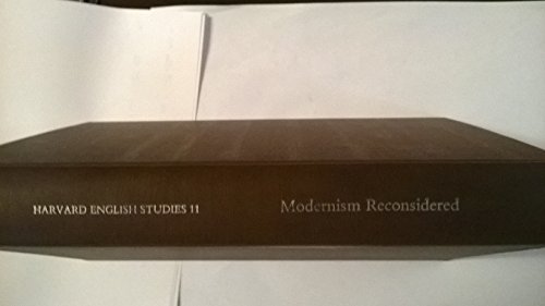 9780674580657: Modernism Reconsidered: 0011 (Harvard English Studies, 11)