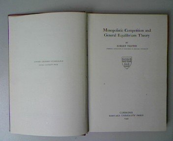 Stock image for Monopolistic Competition and General Equilibrium Theory (Harvard Economic Studies LXVII) 1971 reprint for sale by MB Books