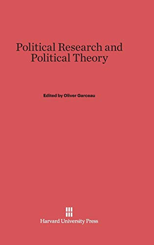 9780674592520: Political Research and Political Theory