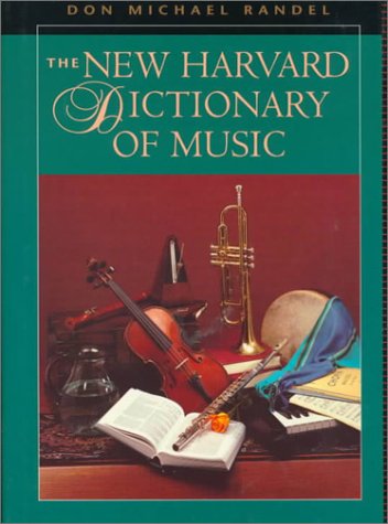 Beispielbild für The New Harvard Dictionary of Music zum Verkauf von WorldofBooks