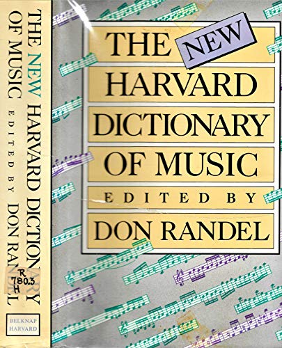 Imagen de archivo de The New Harvard Dictionary of Music a la venta por Mnemosyne