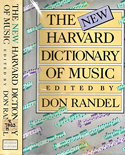 9780674615250: The New Harvard Dictionary of Music