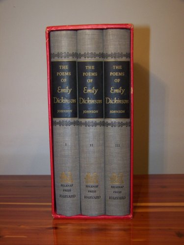 Imagen de archivo de The Poems of Emily Dickinson: Including Variant Readings Critically Compared with All Known Manuscripts (BOXED SET) a la venta por Raritan River Books