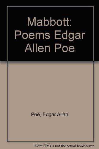 Stock image for The Poems of Edgar Allan Poe (Harvard Paperbacks: No. 166) for sale by Bingo Books 2