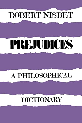 Beispielbild fr Prejudices: A Philosophical Dictionary zum Verkauf von Wonder Book