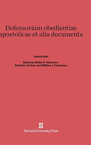 Stock image for Defensorium Obedientiae Apostolicae Et Alia Documenta for sale by Redux Books