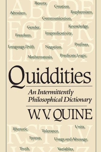 Beispielbild fr Quiddities : An Intermittently Philosophical Dictionary zum Verkauf von Better World Books: West