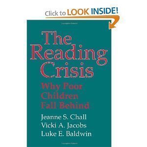 Beispielbild fr The Reading Crisis : Why Poor Children Fall Behind zum Verkauf von Better World Books