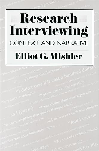 Imagen de archivo de Research Interviewing: Context and Narrative a la venta por Wonder Book