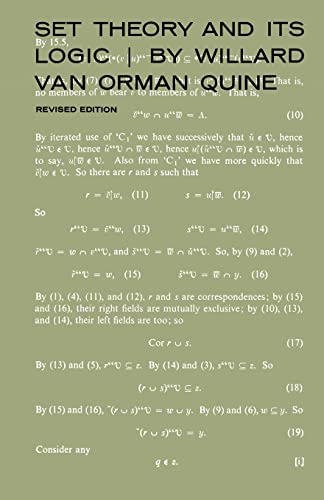 Imagen de archivo de Set Theory and Its Logic : Revised Edition a la venta por Better World Books