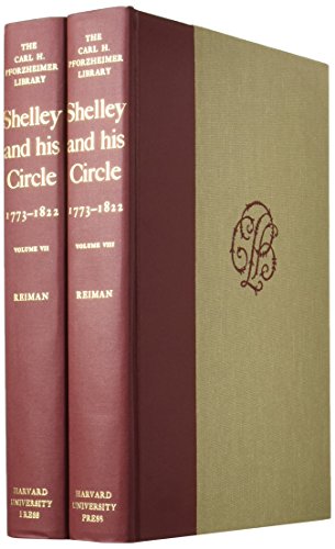 9780674806139: Shelley and His Circle, 1773-1822: v.7 & 8: Vol 7 & 8 (Pforzheimer Library): Volumes 7 and 8
